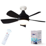 E27 screw-in detachable remote-controlled ceiling fan light - Image 3