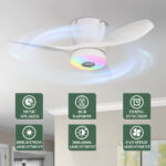 High-power silent restaurant ceiling fan light - Image 2