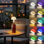 Bedside lamp with remote control, wine bottle night light