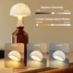 Bedside lamp with remote control, wine bottle night light - Image 2