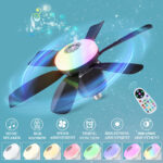 Modern minimalist bedroom ceiling fan light - Image 4
