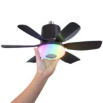 Modern minimalist bedroom ceiling fan light - Image 5