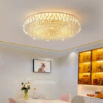 Modern minimalist LED round luxury crystal ceiling light - Image 2