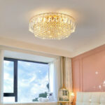 Modern minimalist LED round luxury crystal ceiling light - Image 3