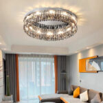 Modern minimalist LED full-spectrum living room light luxury crystal ceiling light - Image 2