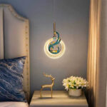 New light luxury modern minimalist creative phoenix LED pendant light