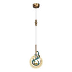 New light luxury modern minimalist creative phoenix LED pendant light - Image 2