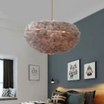 Creative and unique Nordic style feather chandelier - Image 2