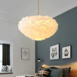 Creative and unique Nordic style feather chandelier - Image 3