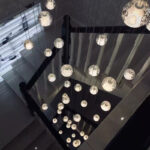 Nordic style light luxury double-height meteor shower crystal chandelier - Image 2