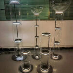 Italian minimalist modern creative clear glass floor lamp art - Image 2