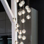 Nordic style light luxury double-height meteor shower crystal chandelier - Image 3