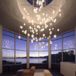 Nordic style light luxury double-height meteor shower crystal chandelier - Image 4