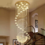 High-end, light luxury, and grand villa double-height crystal chandelier - Image 3