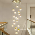Minimalist Postmodern Hollow-Out Villa Crystal Chandelier