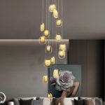 Minimalist Postmodern Hollow-Out Villa Crystal Chandelier - Image 3