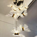Minimalist postmodern villa hollow butterfly crystal chandelier - Image 3
